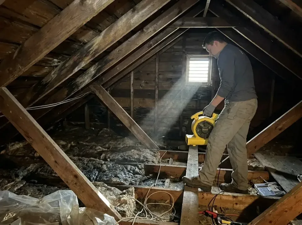 attic-water-damage-drying-proc-007 — frequently asked questions, Emergency Water Extraction & 24/7 Flood Response in Farmvil…